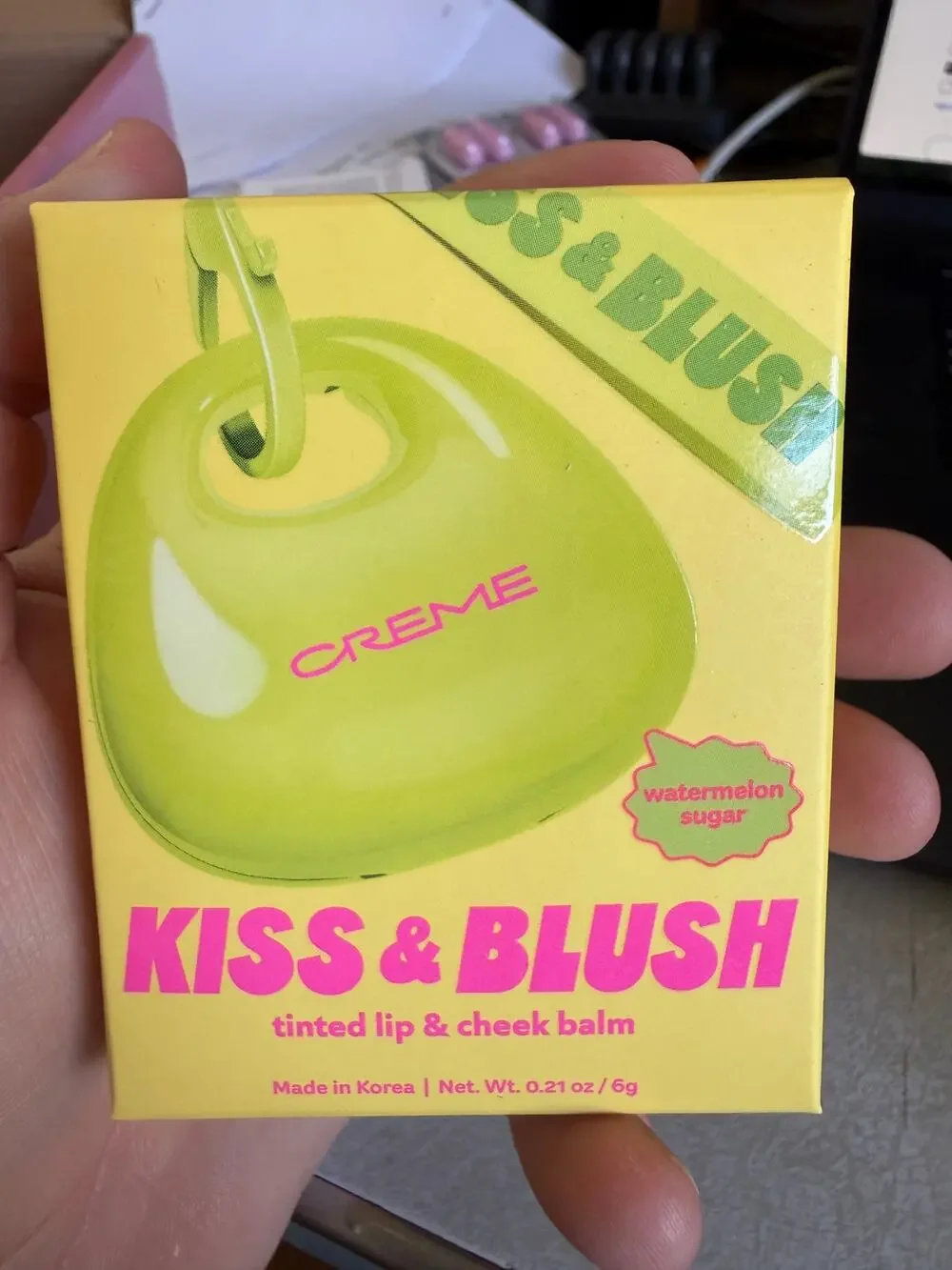NEW The Creme Shop Kiss & Blush Tinted Lip and Cheek Balm Watermelon Sugar